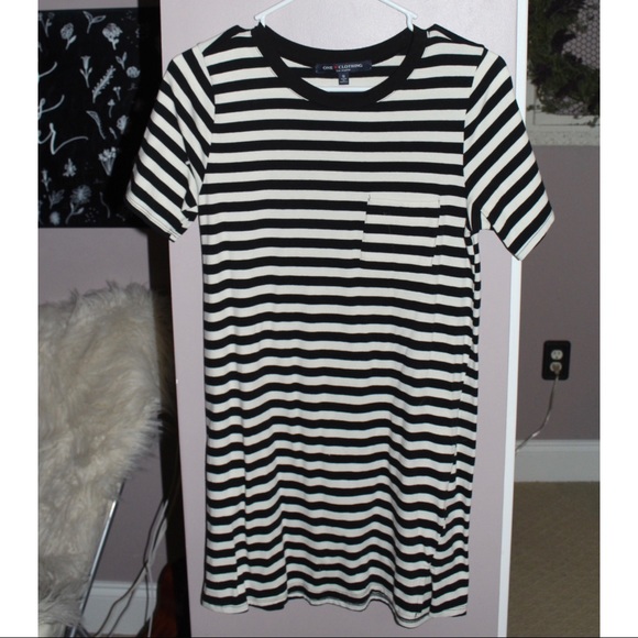 Striped T-Shirt Dress - Picture 1 of 2